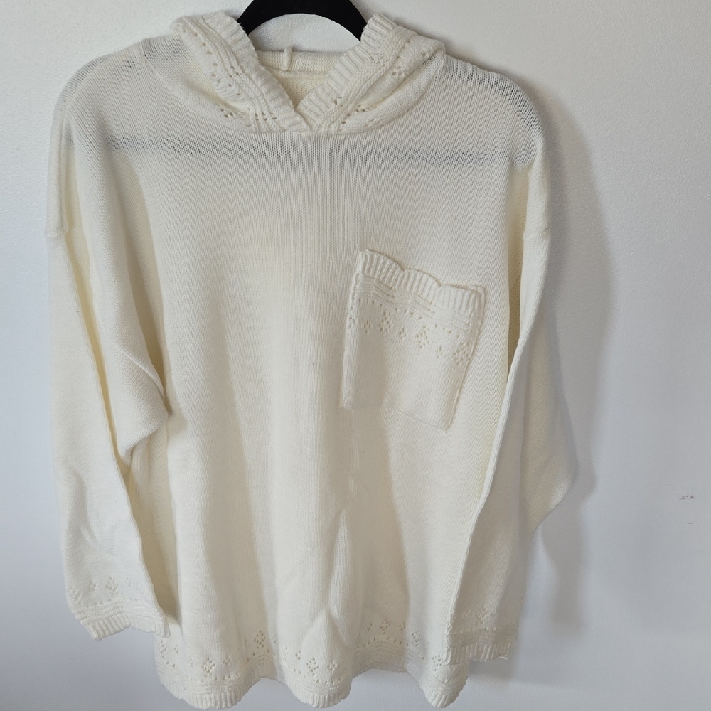 ⚘️Chic Cream Women's Cowl Neck Sweater